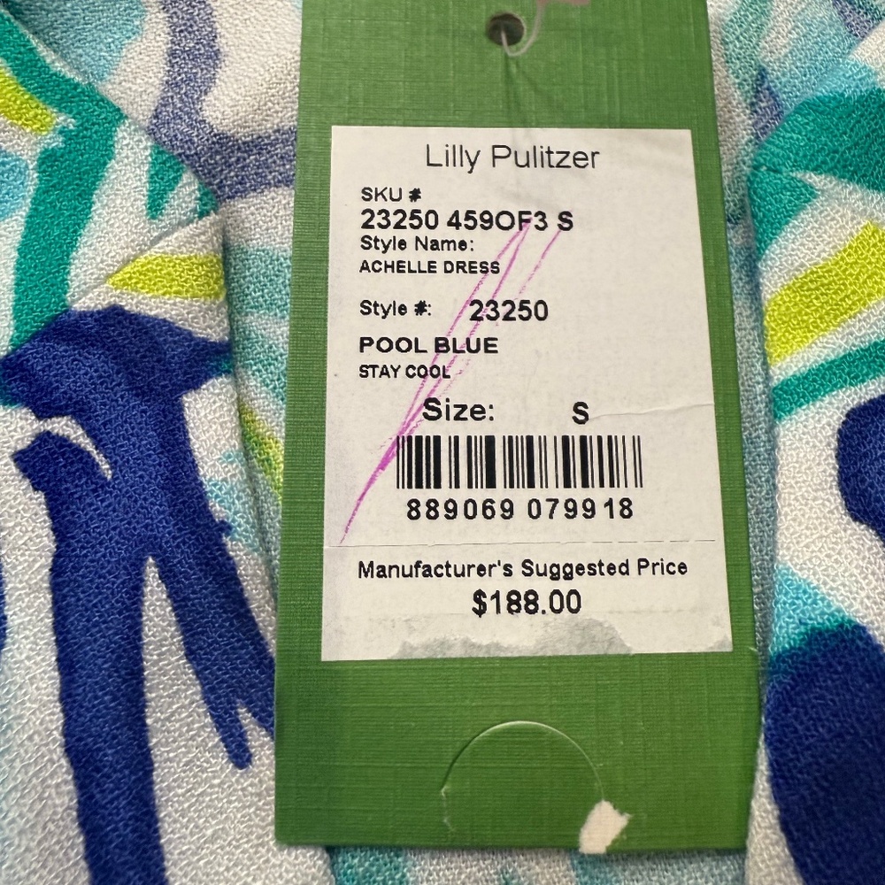 Lilly Pulitzer Achelle Swing Dress, Womens, Size Small, NWT, Sleeveless - Picture 5 of 14